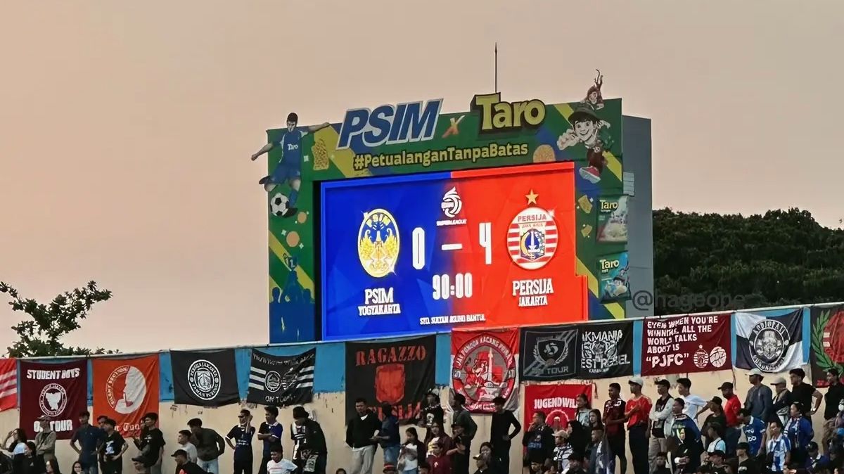 Persija Bantai PSIM 4-0 di Bantul, Empat Gol Tercipta pada Babak Kedua